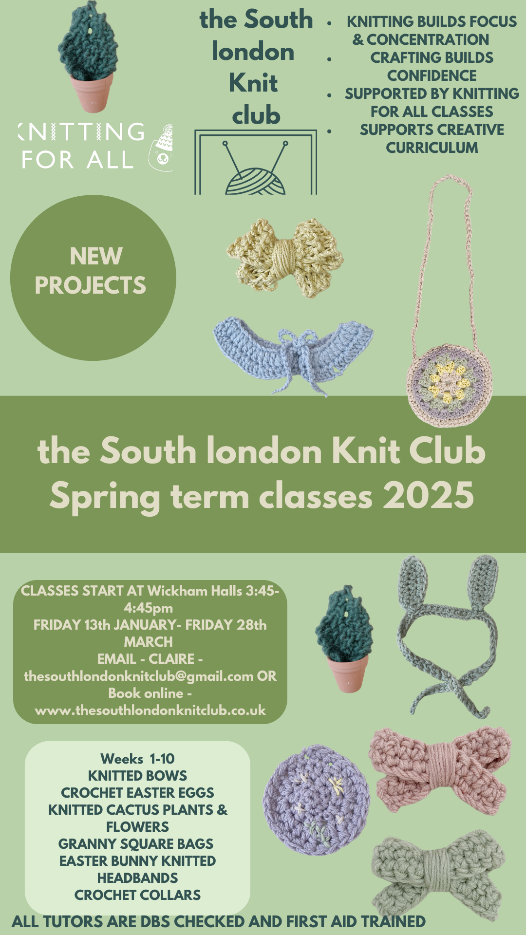 Spring Term Wickham Halls Friday 14th March 3:45-4:45pm